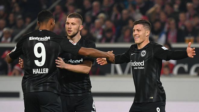 Haller, Jovic and Rebic have formed a formidable partnership up front for Frankfurt. (Image: Imago)